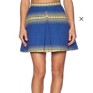 NWT Alice + Olivia Russo Inverted Pleated Skirt